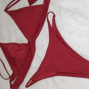 2pc Red Bikini Sz M